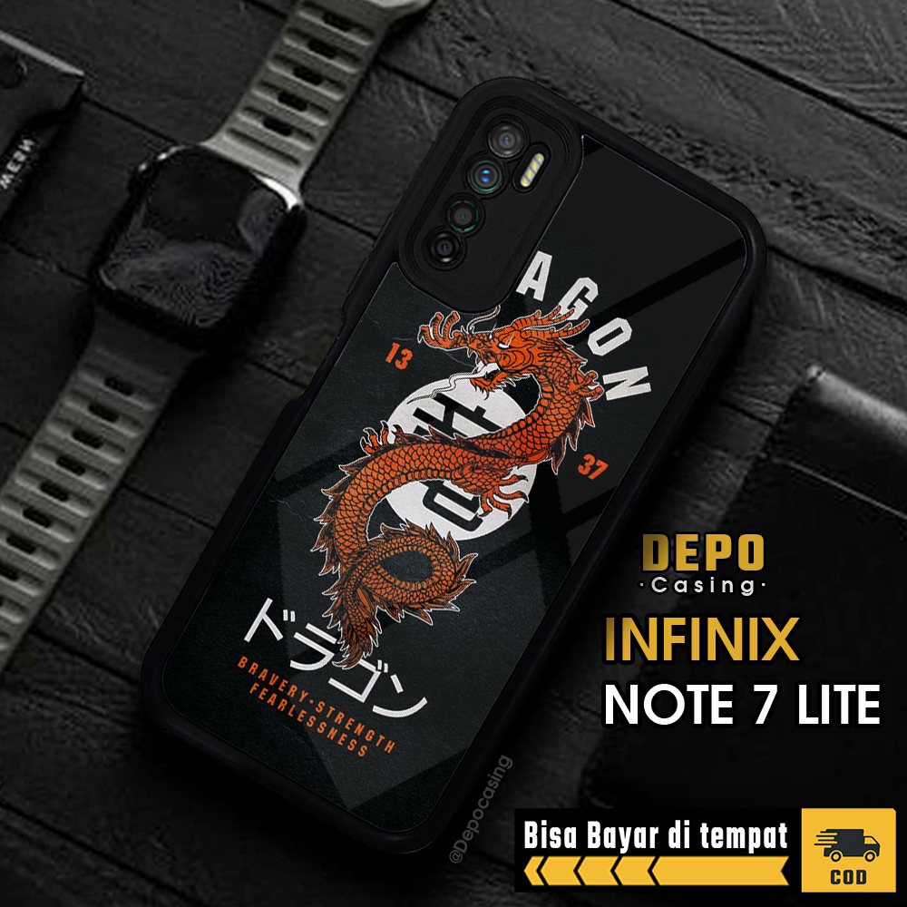 Case Infinix Note 7 Lite Casing Infinix Note 7 Lite Casing Depo Casing [DRGN] Case Glossy Case Aesth