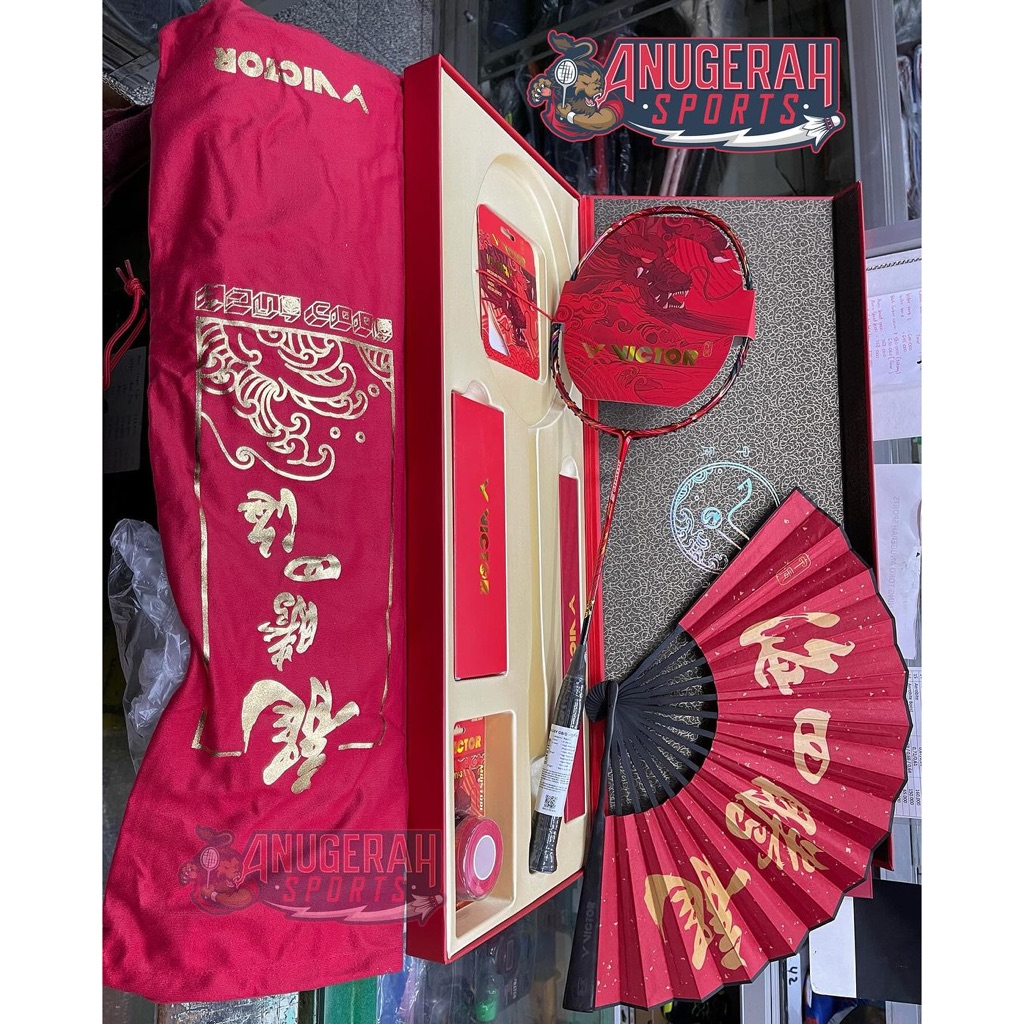 Raket Badminton VICTOR LIMITED EDITION CHINESE NEW YEAR DRAGON GIFT BOX / JETSPEED JS-CNY GB D Origi