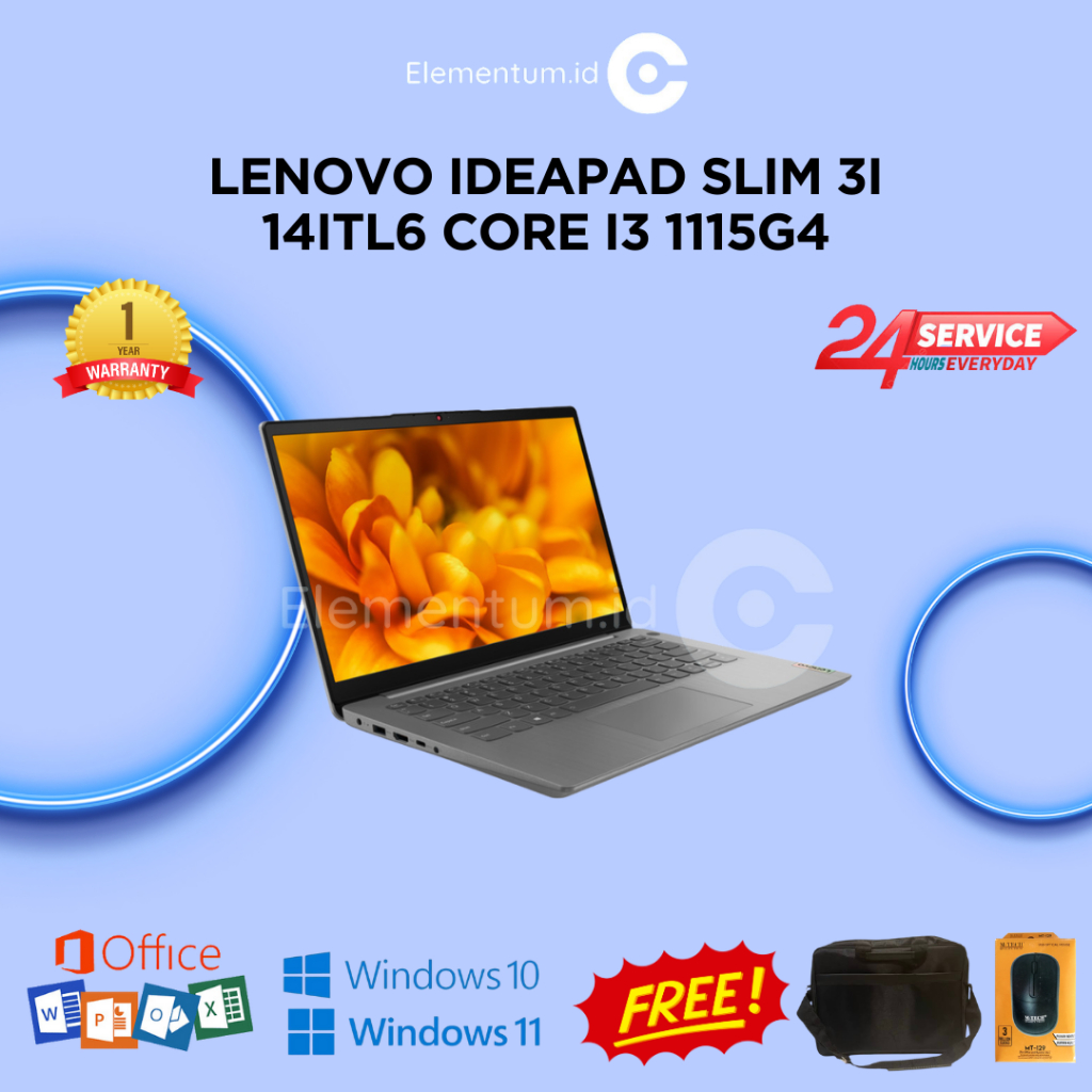 LENOVO IDEAPAD SLIM 3i 14ITL6 Core i3 1115G4 / 8GB 512 SSD /FHD