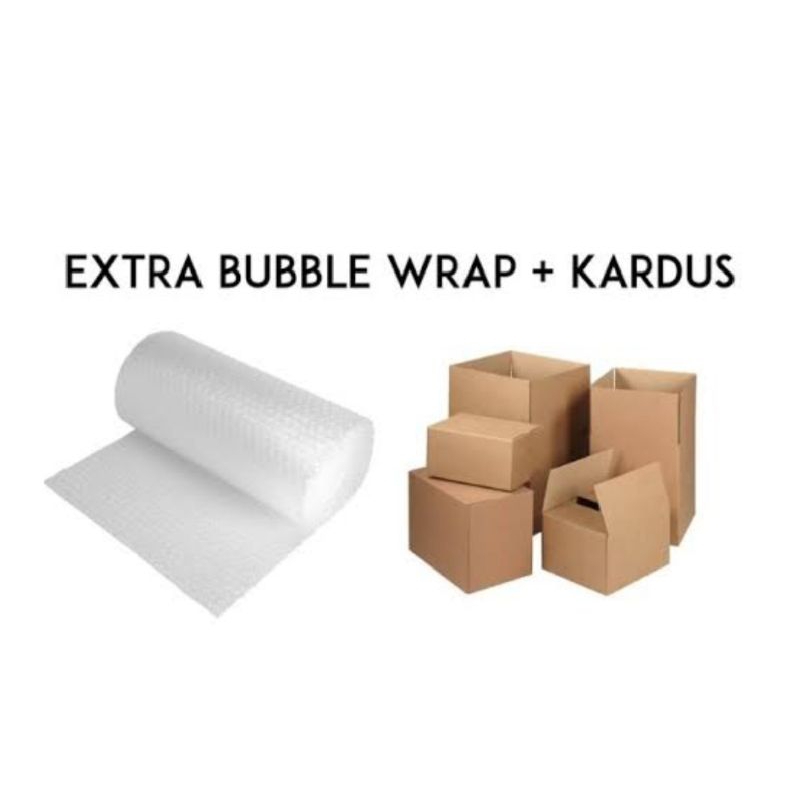 

extra packing kardus dan bubble warp