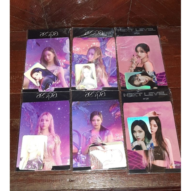 PC PHOTOCARD HOLOGRAM HOLO NEXT LEVEL LENTICULAR CARD BLACK MAMBA AESPA KARINA GISELLE WINTER NINGIN