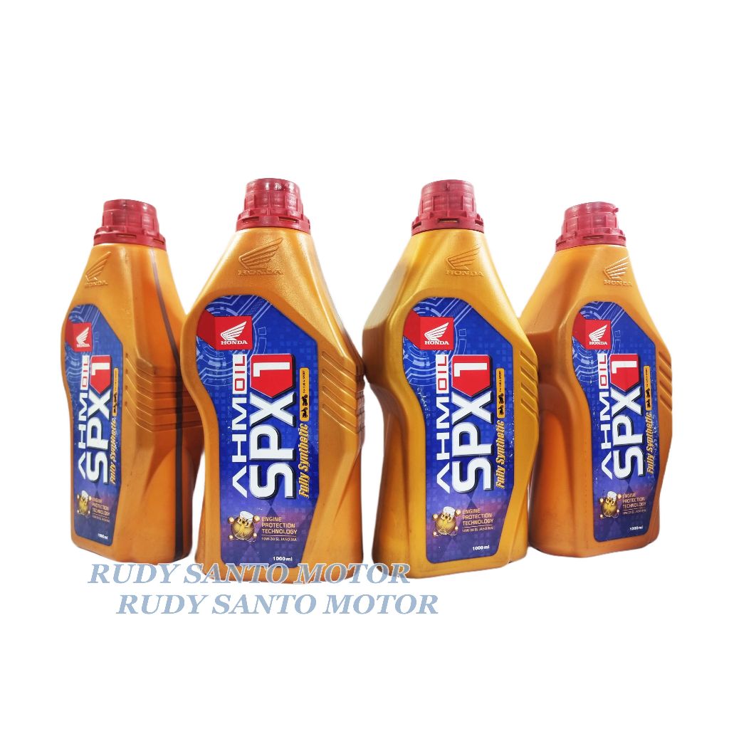 Oli AHM SPX1 SPX 1 10W-30 1000ml Pelumas mesin AHM Oil motor Honda 1 Liter original