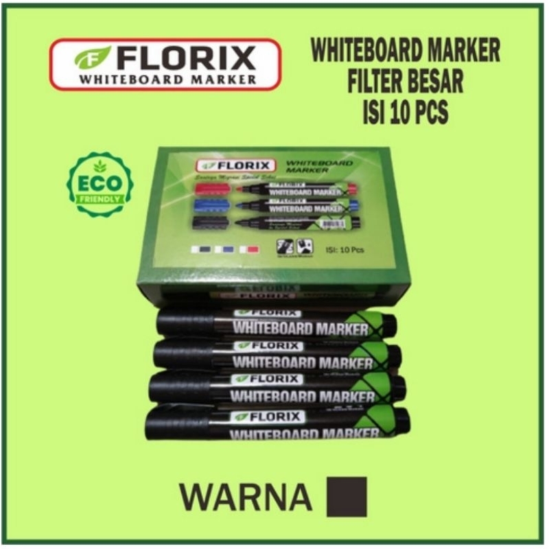 

Spidol Whiteboard Florix Filter Mode Isi 10 TIDAK BAU - Spidol Florix Spidol Warna