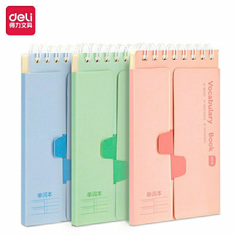 

Deli Spiral Notebook / Notes 90 Lembar Kertas 70gsm Desain 2 Sisi Untuk Sekolah 24210