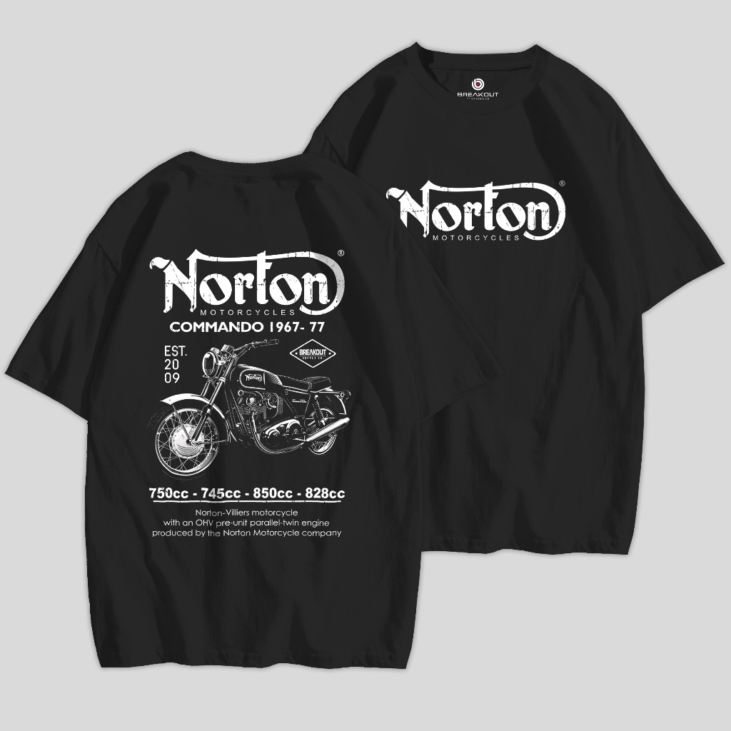 kaos motor norton tshirt norton motorcycle kaos motorcycle custom