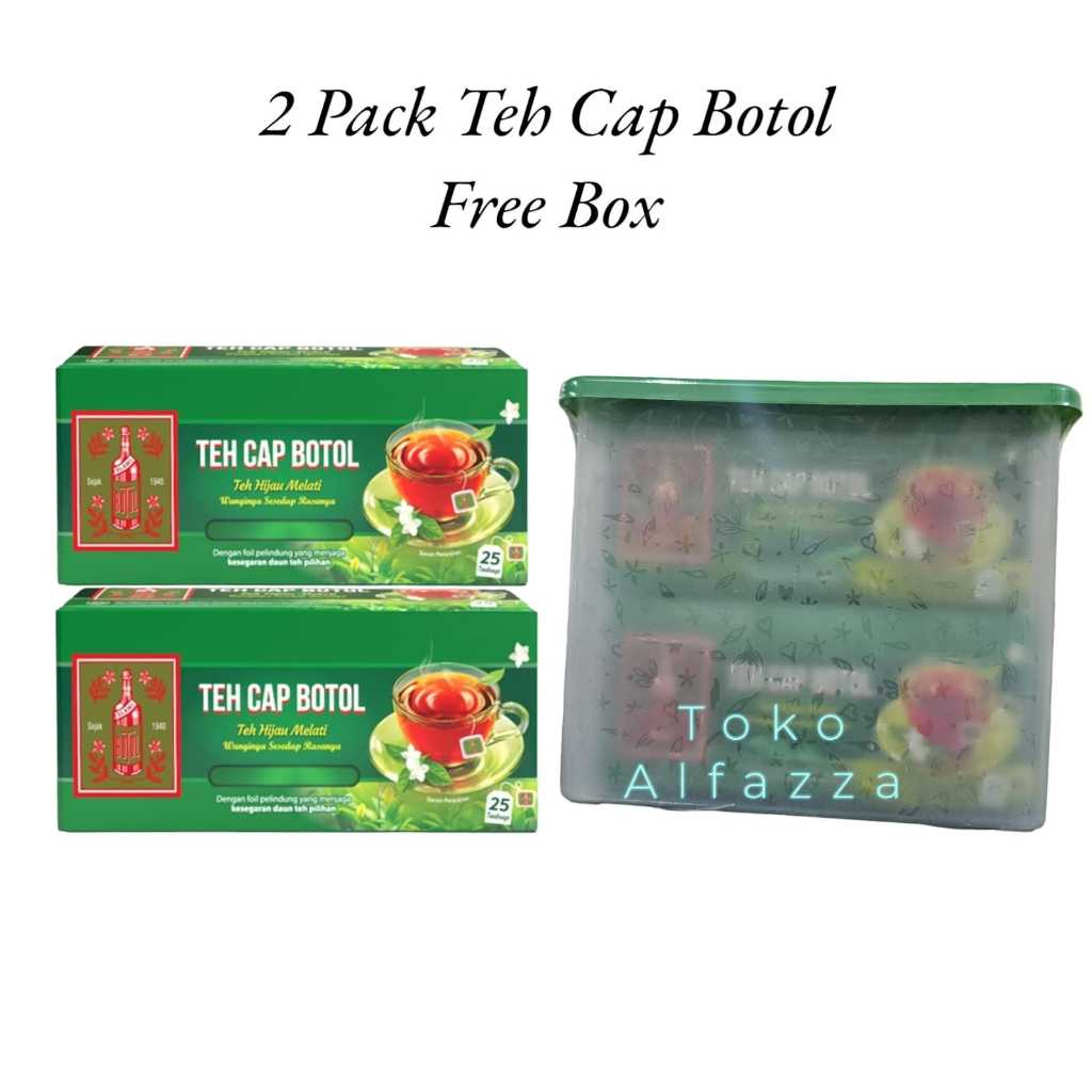 

Teh Celup Cap Botol 2 Box Free Toples | Teh Cap Botol 25 Bags x 2 Gratis Box