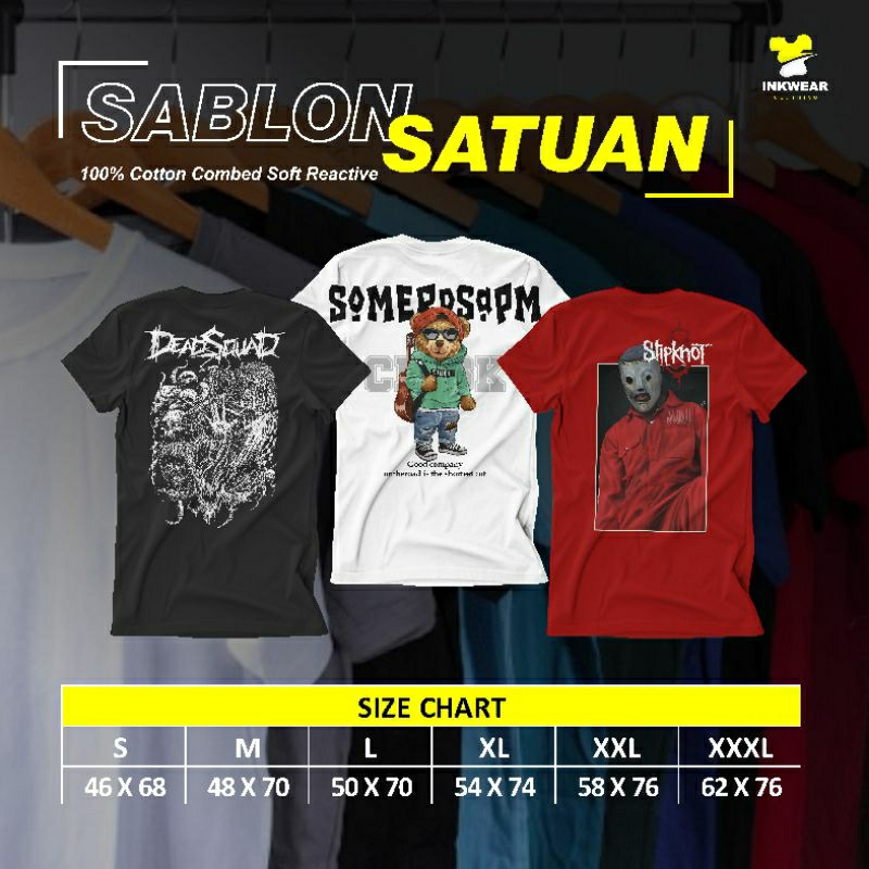 SABLON KAOS SATUAN | SABLON DTF