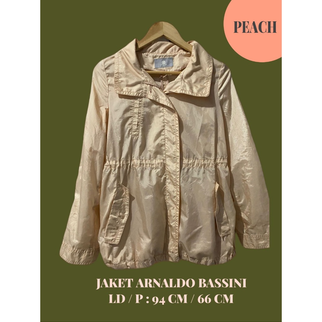 Parka Wanita Peach / Jaket Arnaldo Bassini / Outware Wanita