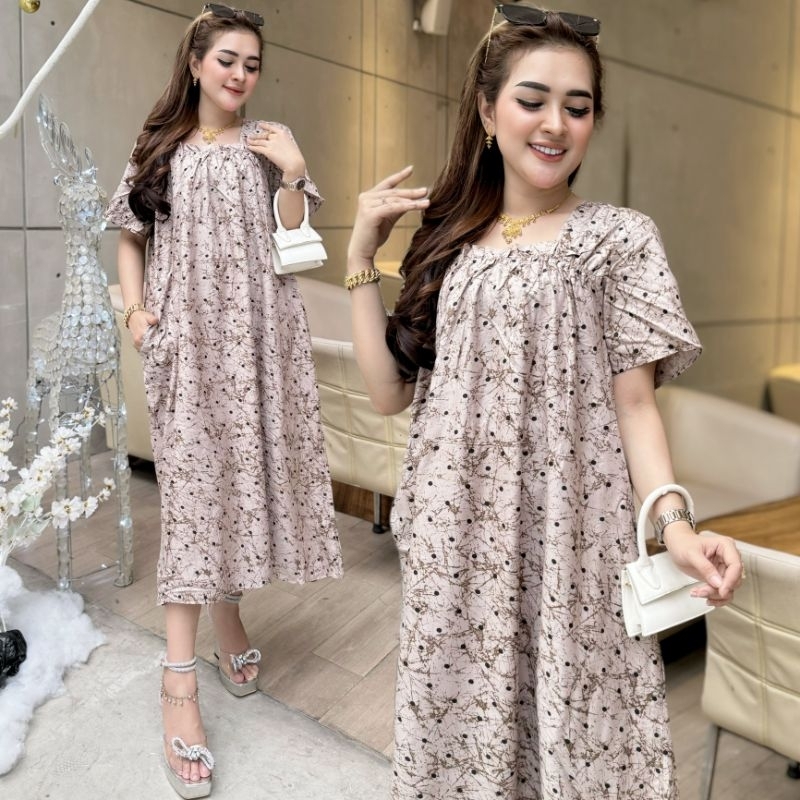 Daster Fuji Jumbo Kerut Dada Rayon Bumil ld 120cm