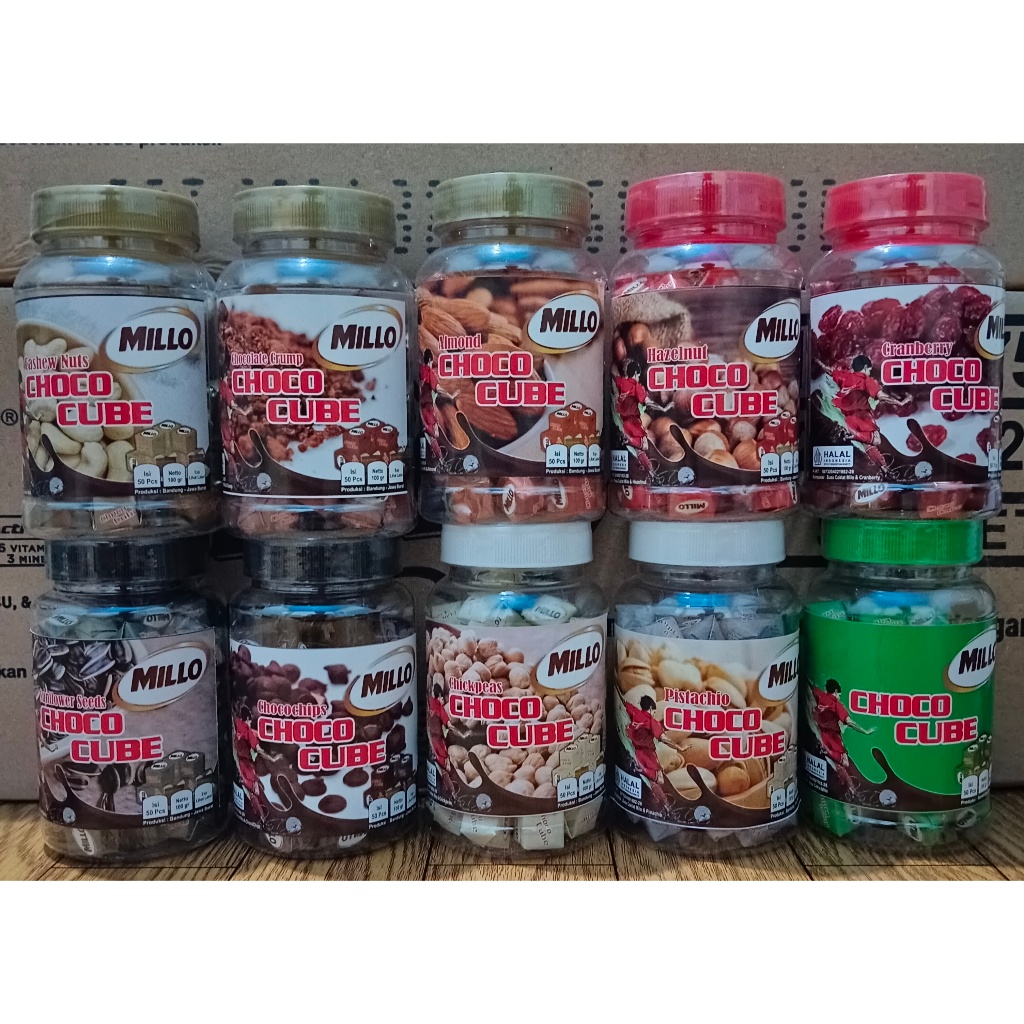 

All Varian Milo/Millo Cube 1 Toples (Isi 50 buah) Murah Lebay ....