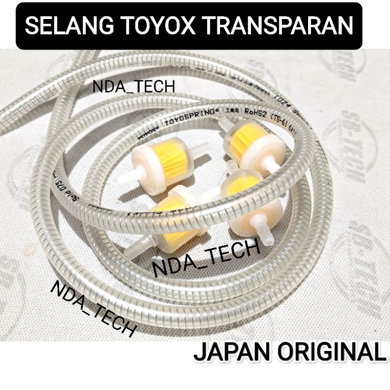 [PROMO] SELANG BENSIN TOYOX JAPAN UNIVERSAL SELANG BENSIN MOTOR BENING TRANSPARAN LAPIS KAWAT ORIGIN