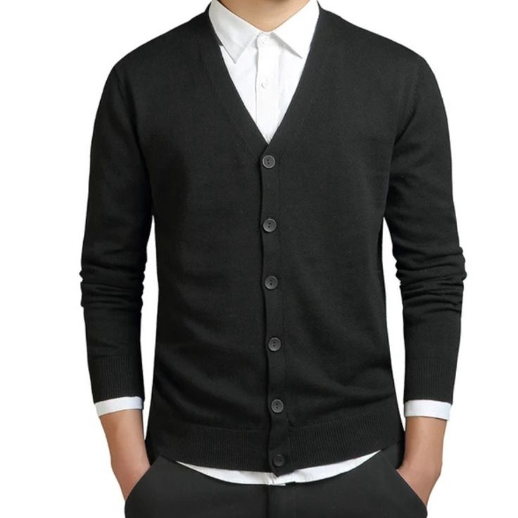 Prioritas Cardigan Pria RajutPria pakaianpria jaket989pria