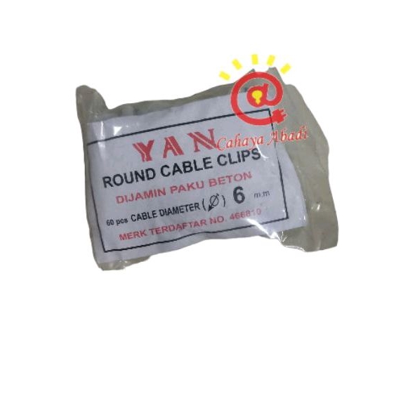 Klem Kabel Listrik 6mm / Klem Paku Beton 6 mm YAN Asli Original