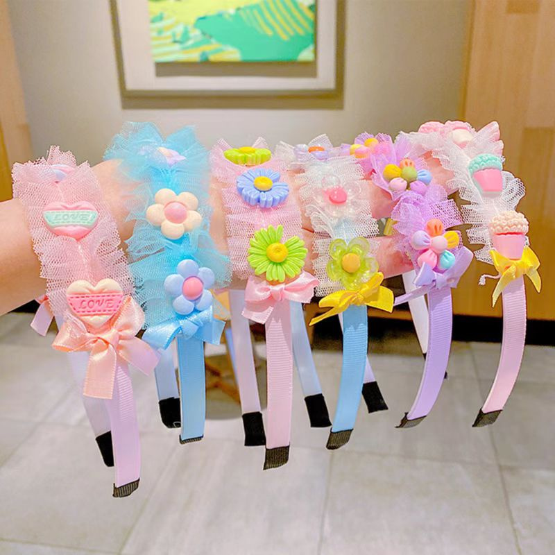 Bando Korea Bando Anak Motif Bunga Hairband Bando Anak Perempuan Bandana Gaya Korea