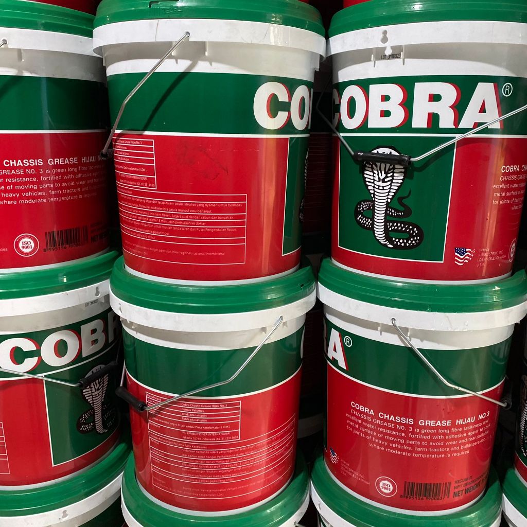 COBRA Chassis Grease Hijau No.3 Gemuk Pelumas Gommo Stempet Pelicin Tahan Air Green Jumbo 5kg 15kg