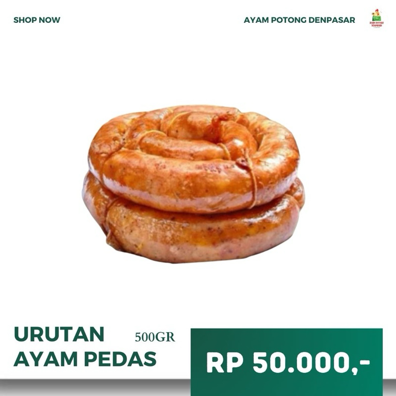 

URUTAN AYAM PEDAS 500gr