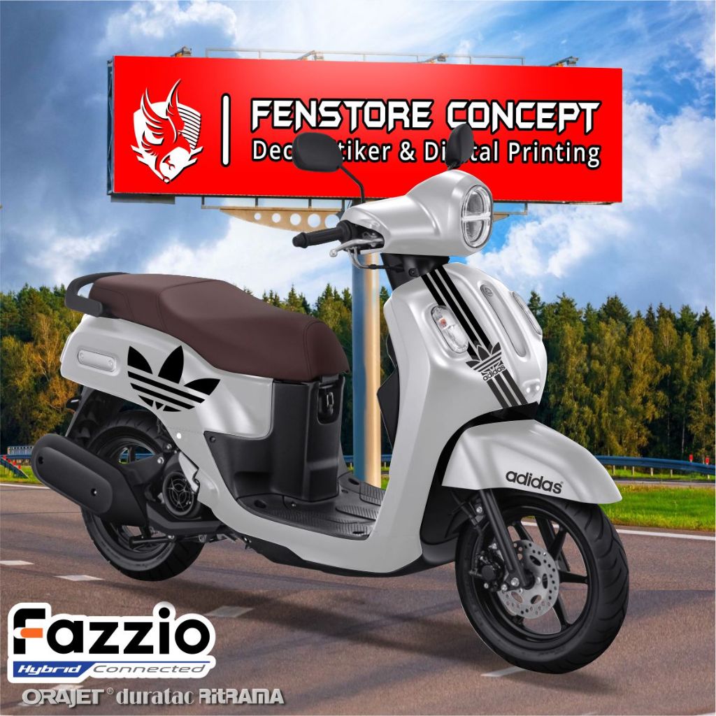 Stiker Fazio Ad1das- Stiker Striping Variasi Yamaha Fazio 2022