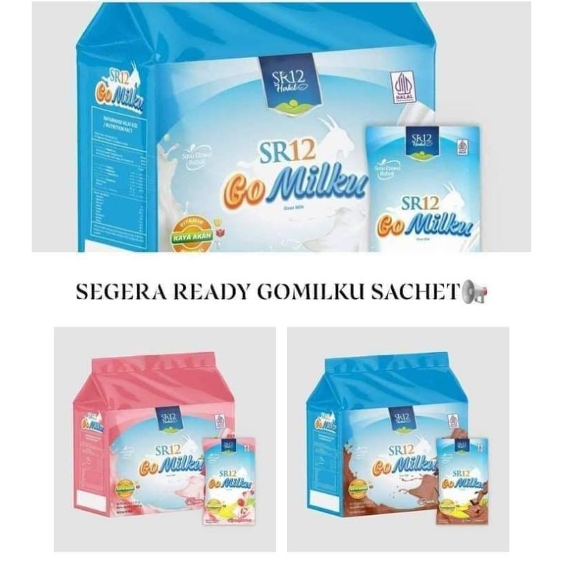 SR12 Go Milku Susu Kambing Etawa 1 kg 40 Sachet Ukuran Besar