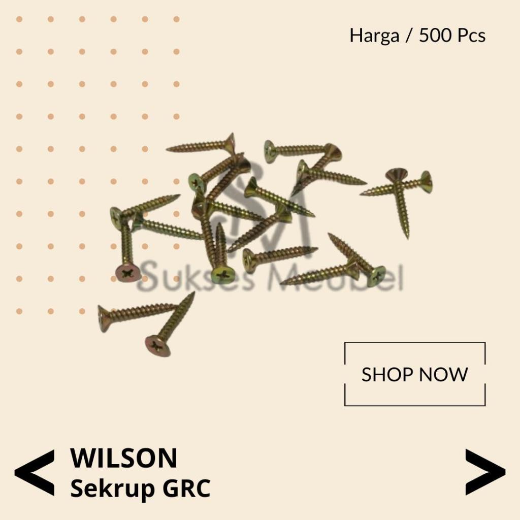 SEKRUP GRC 6MM WILSON (500 PCS) / SEKRUP GRC KUNING 6MM