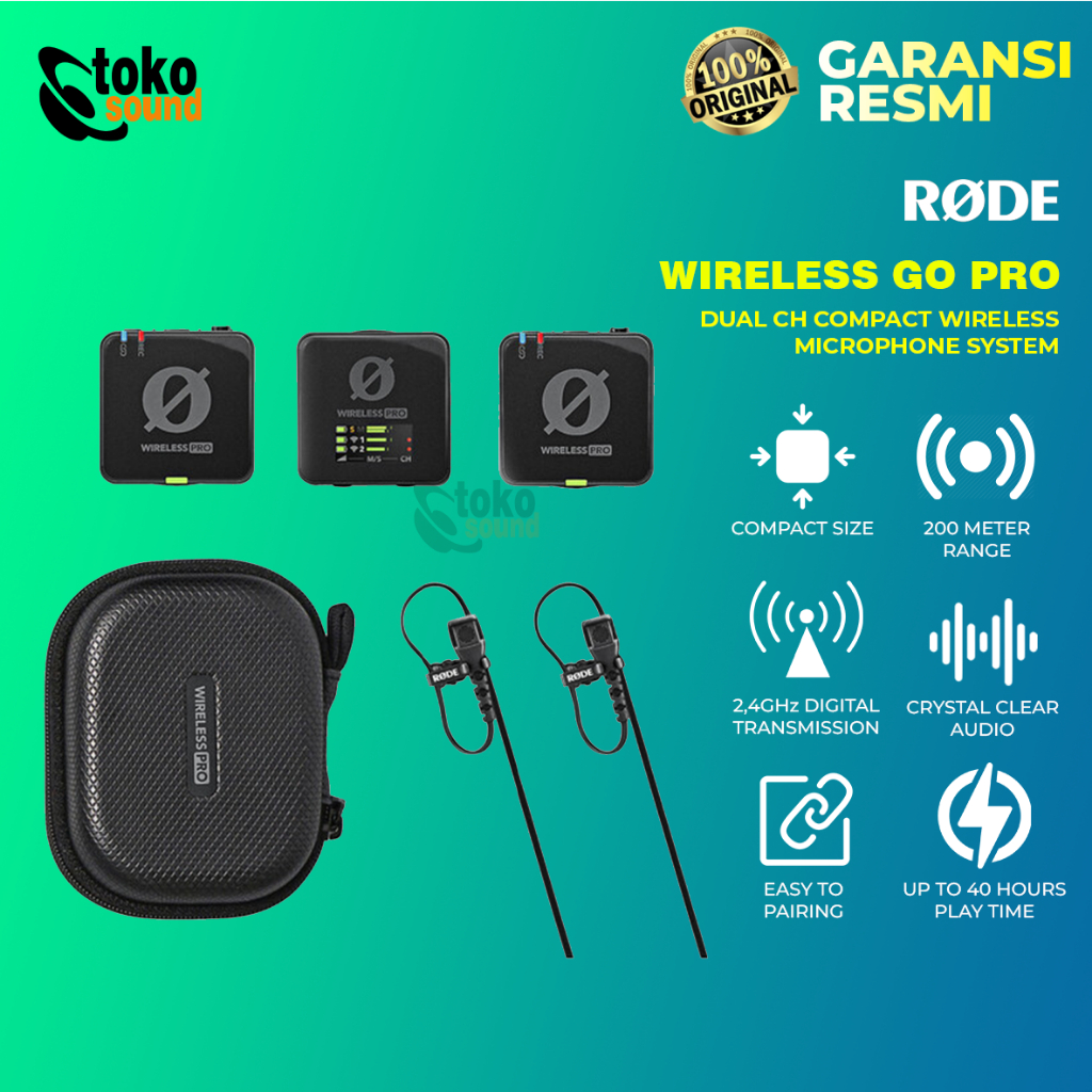Rode Wireless PRO - 2 Channel Wireless Microphone System
