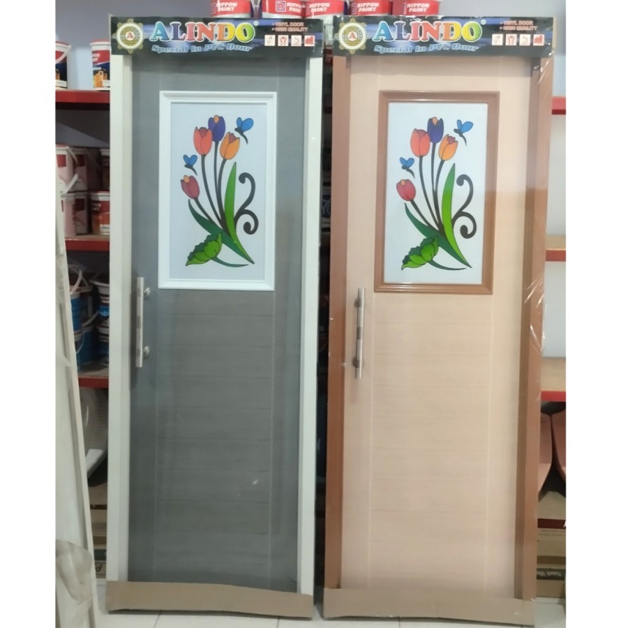 Pintu PVC Gambar Minimalis / Pintu Kamar Mandi Gambar