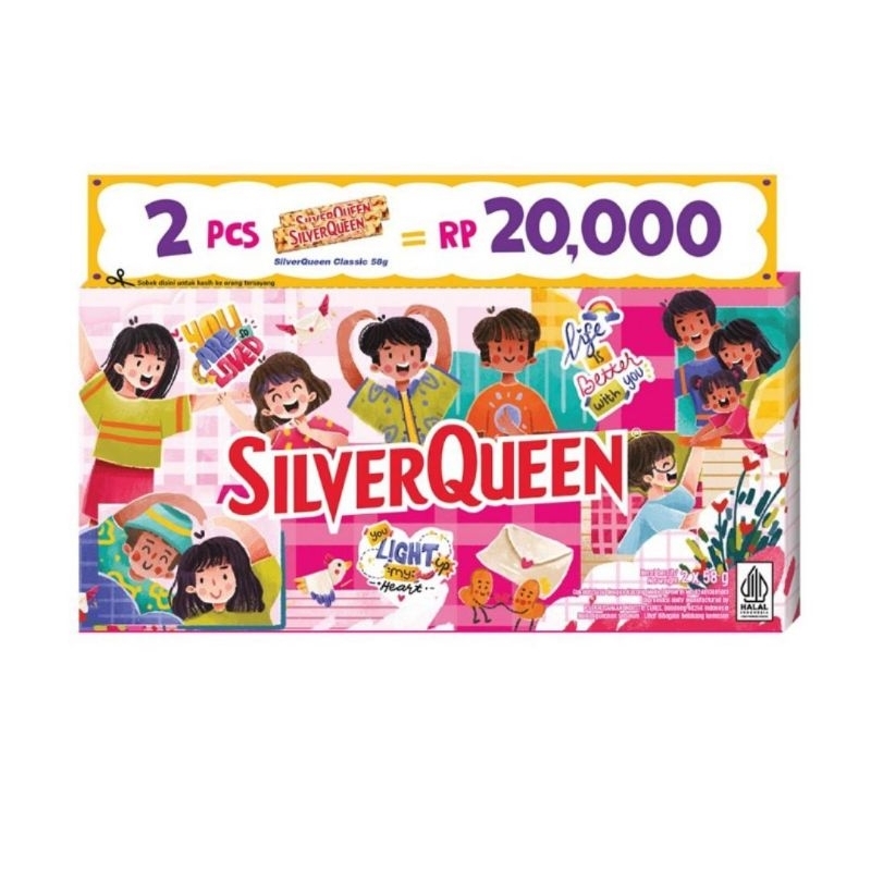

SILVERQUEEN VALENTAINE BUY 1 GET 1 58gr X 2