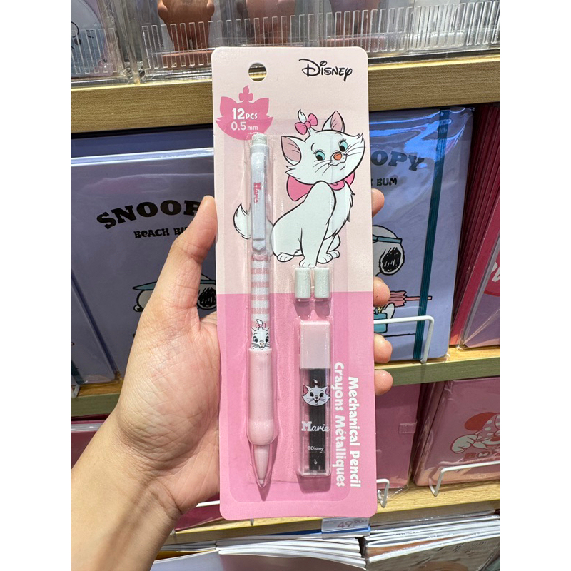 

MINISO DISNEY CAT MARIE MECHANICAL PENCIL SET / PENSIL 0,5mm SATU SET ADA REFFIL ISI 12pcs STATIONARY PUZZLE MARIE 80 PCS