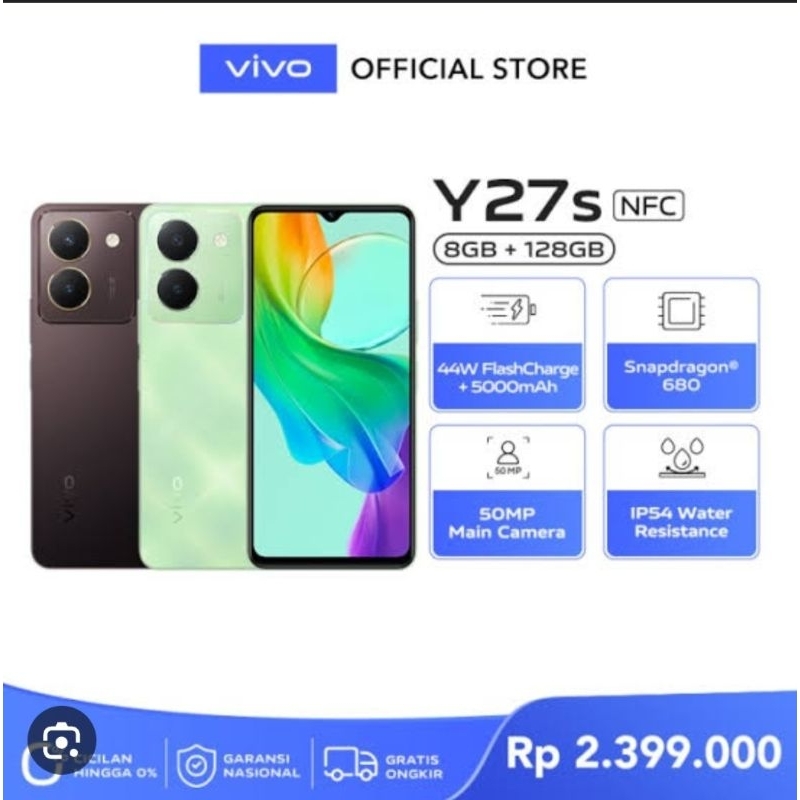 VIVO Y27s ram 8+8/128