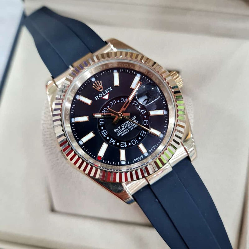 Jam Tangan Rolex Sky-Dweller 18 ct Everose Gold