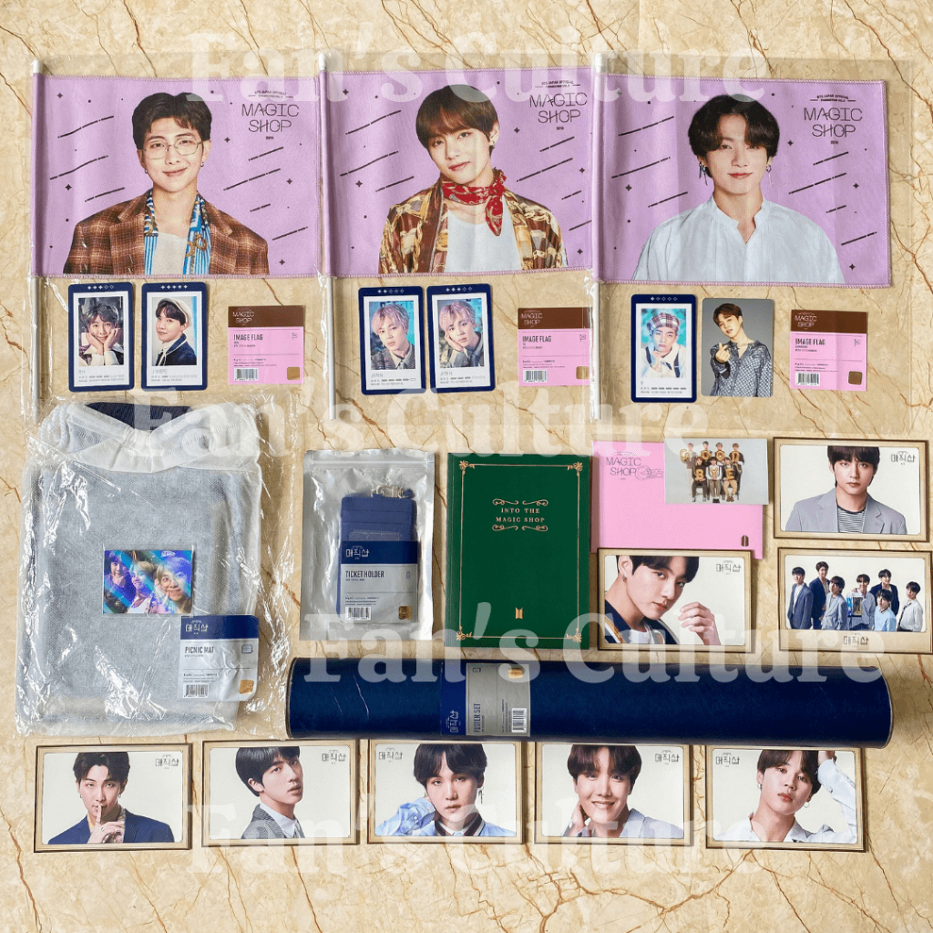 [READY] BTS 5th Muster Korea & Magic Shop Japan Fanmeeting Merch - Image Flag/Ticket Holder/Picnic M
