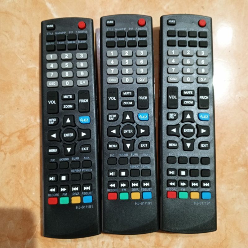 remot remot led tv polytron