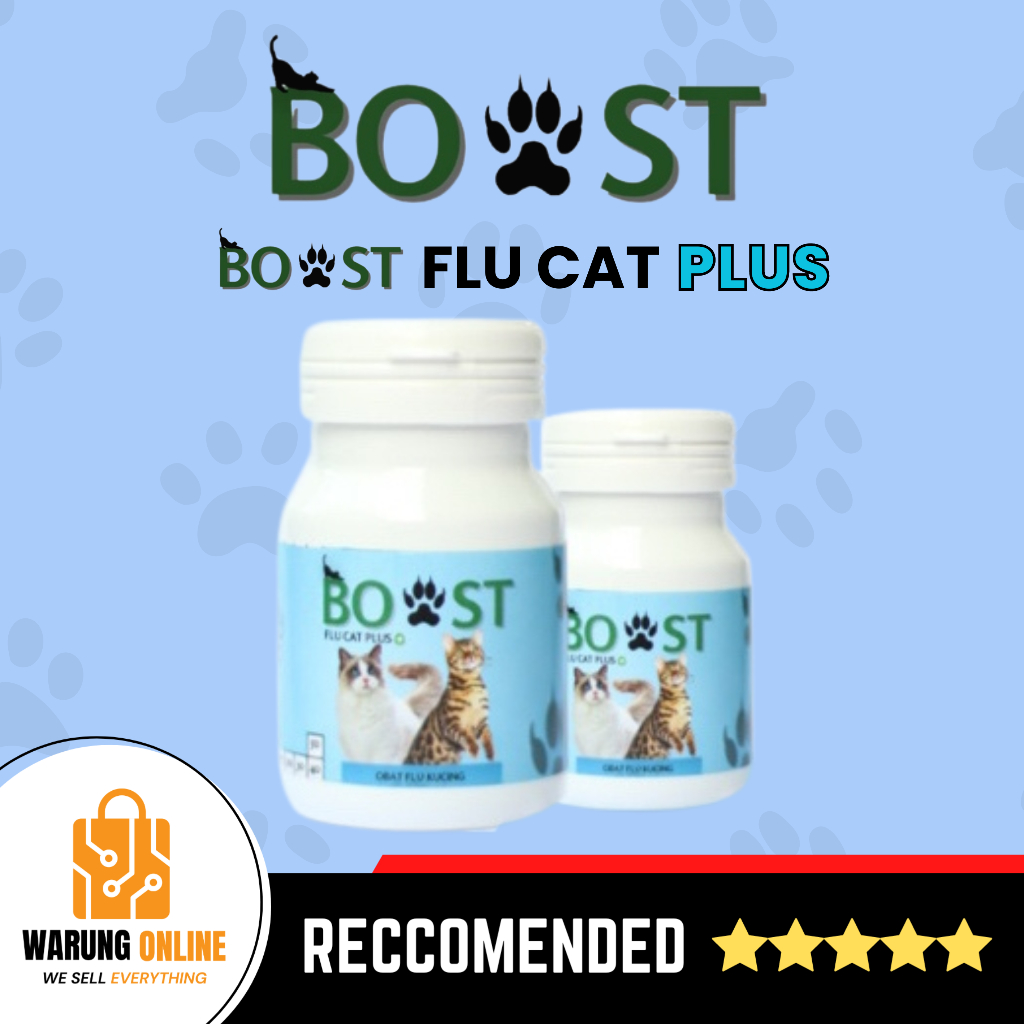 BOOST FLU CAT PLUS OBAT FLU KUCING UNTUK FLU AKUT PARAH (FLU MENAHUN)