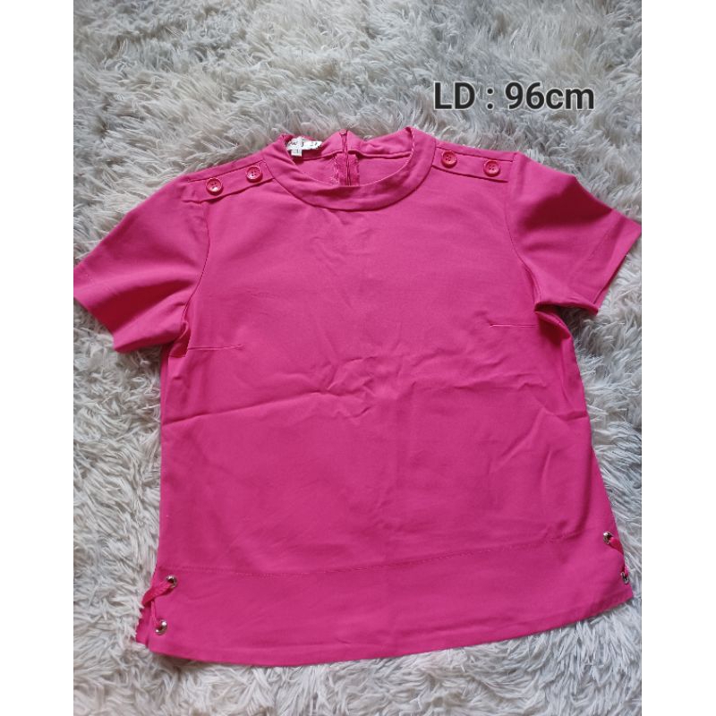 Baju Atasan Cewek Pink Fuschia PL
