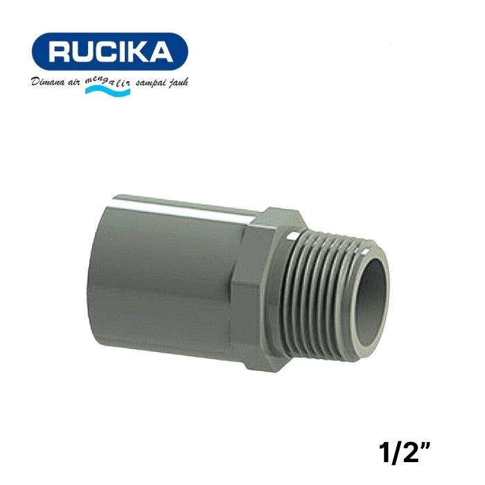 SOK DRAT LUAR 1/2" inch AW RUCIKA / SDL 1/2" inch PVC / Valve Socket / Sock Drat Luar 0,5"