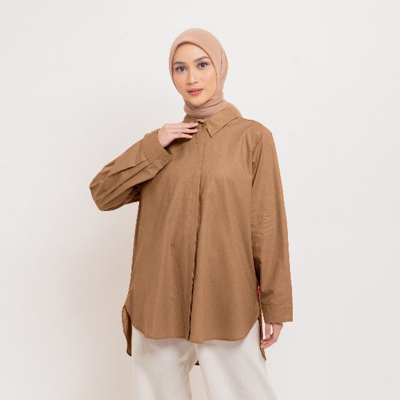diskon dauky atasan tunik kemeja wanita tunic basic katun prada & pamela