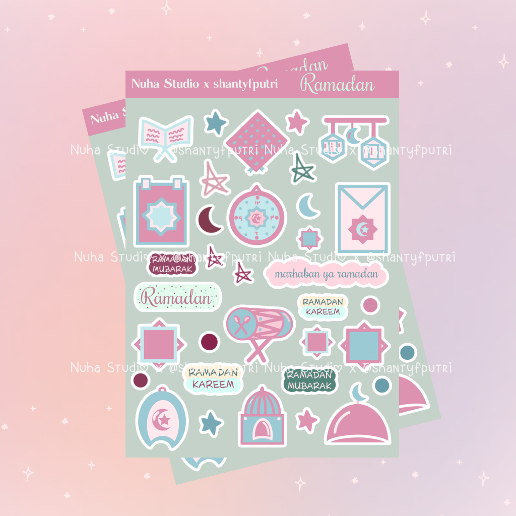

Sticker by shantyfputri | Ramadan Ramadhan Pink | Aesthetic Sticker Estetik Stiker HP Laptop Botol Cute Waterproof Scrapbook Diary Journal Bujo Anti Air