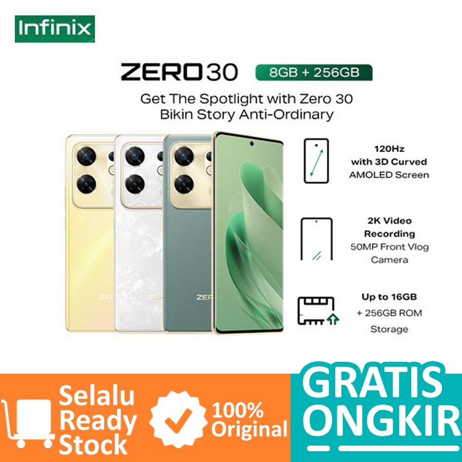 INFINIX ZERO 30 5G & 4G RAM 12GB/256GB & 8GB/256GB GARANSI RESMI