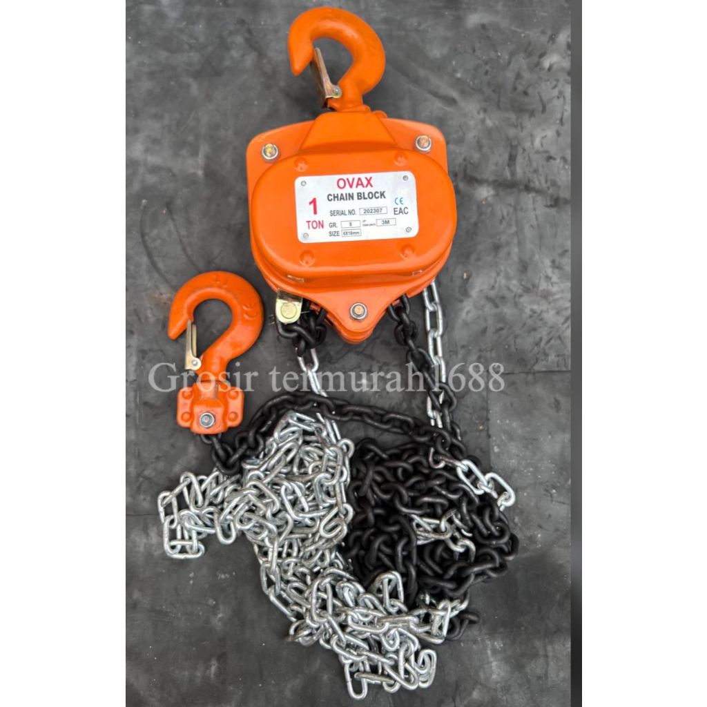 Chain Block / Takel 1 Ton x 3 Meter OVAX / Takel 5 Ton x 3 Meter