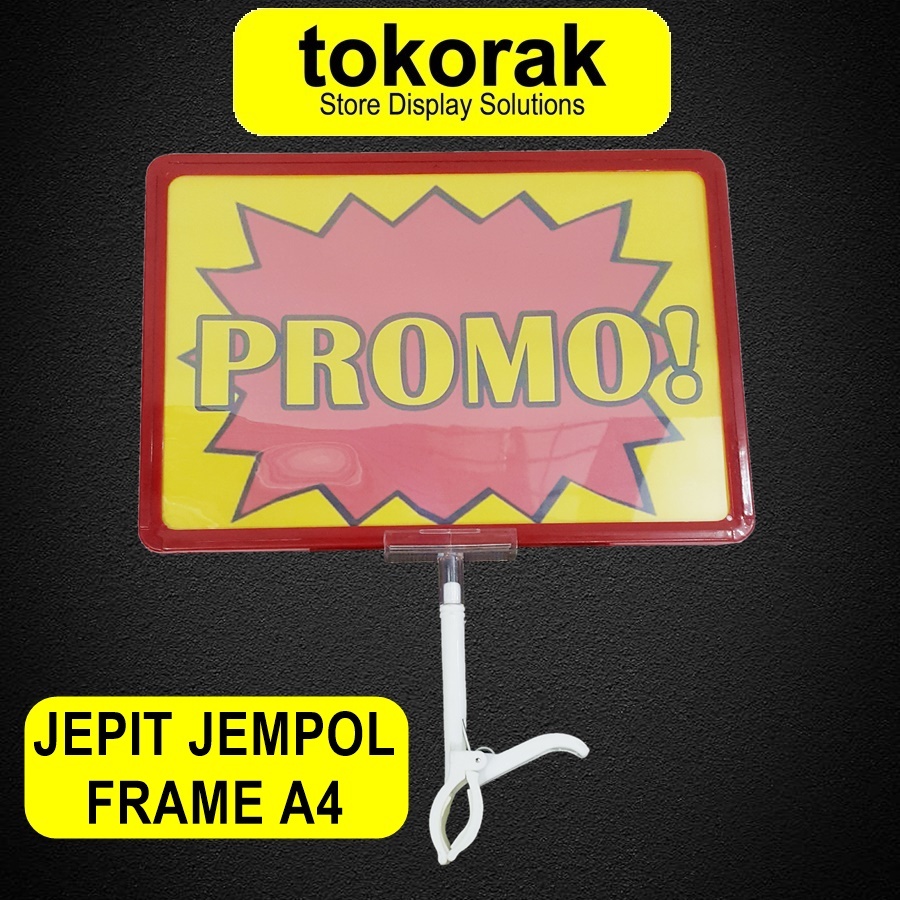 

Pop Up Frame Promo A4 Jepitan Jumbo Price Tag Frame A4 Jepit Label Harga Jempol JunDW