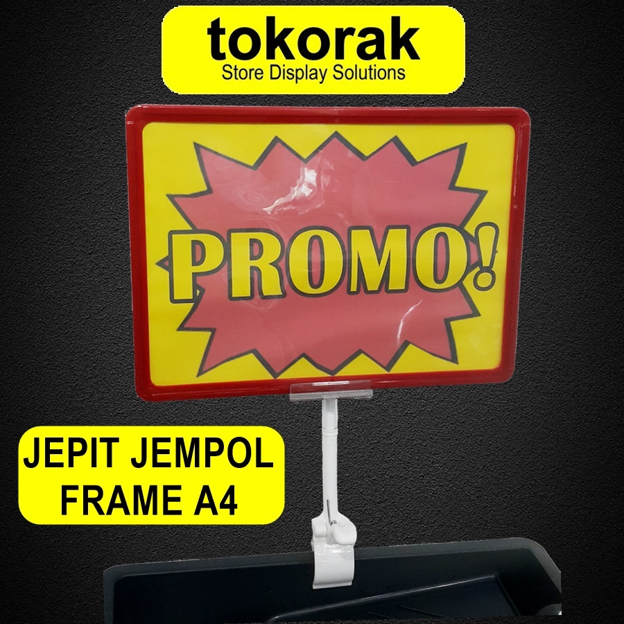

RB Pop Up Frame Promo A4 Jepitan Jumbo Price Tag Frame A4 Jepit Label Harga Jempol