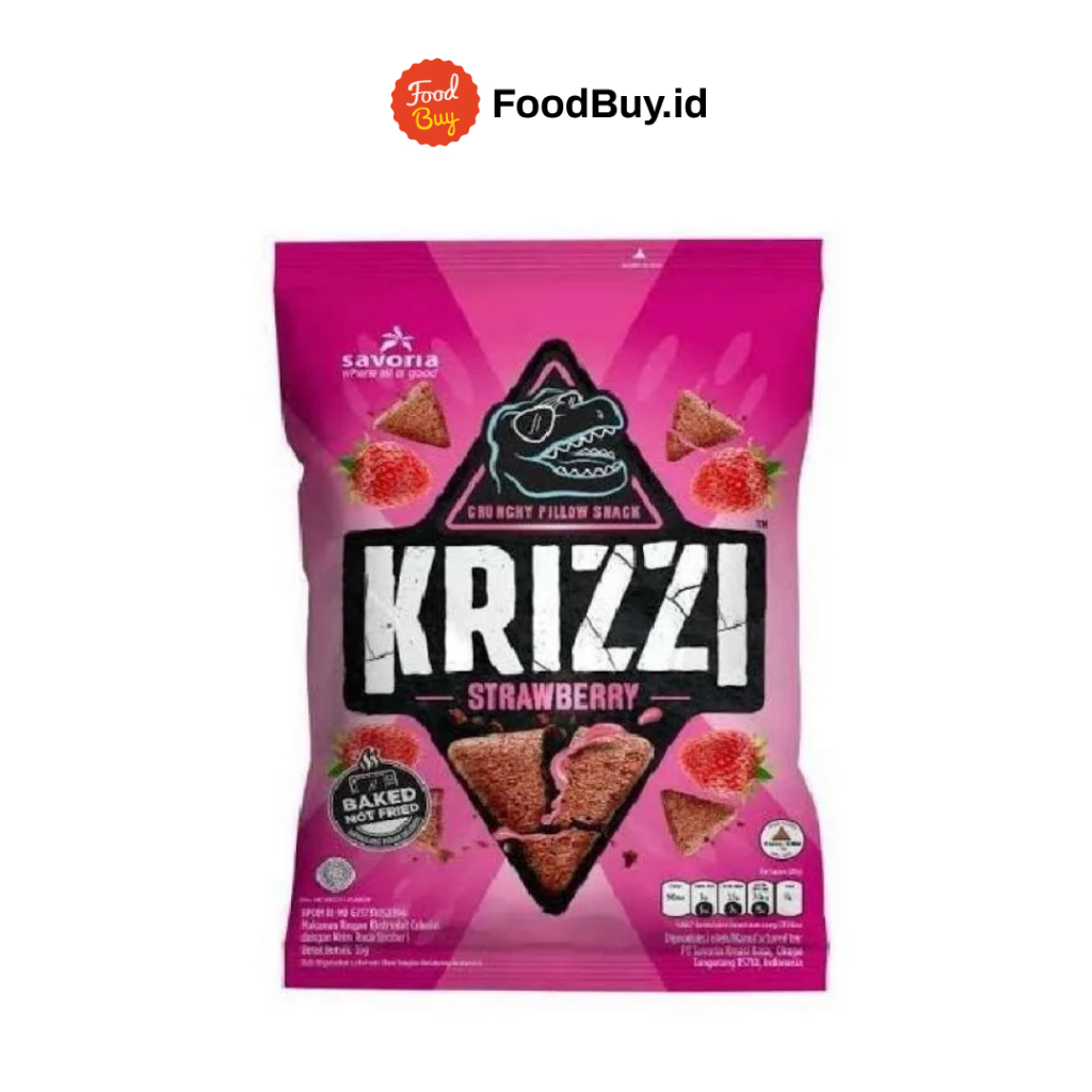 Krizzi Crunchy Pillow Stawberry 20gr