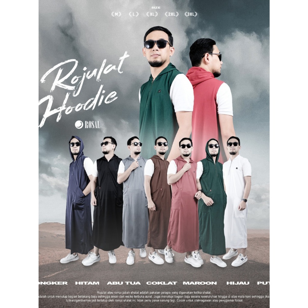 ROMPI JUBAH SOLAT ROJULAT ROSAL GAMIS ROMPI OUTER JUBAH PRIA OUTER SHOLAT PRIA
