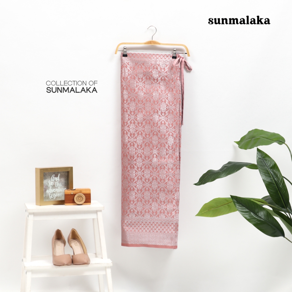 Songket Lilit Rose Gold Silver| Songket Palembang