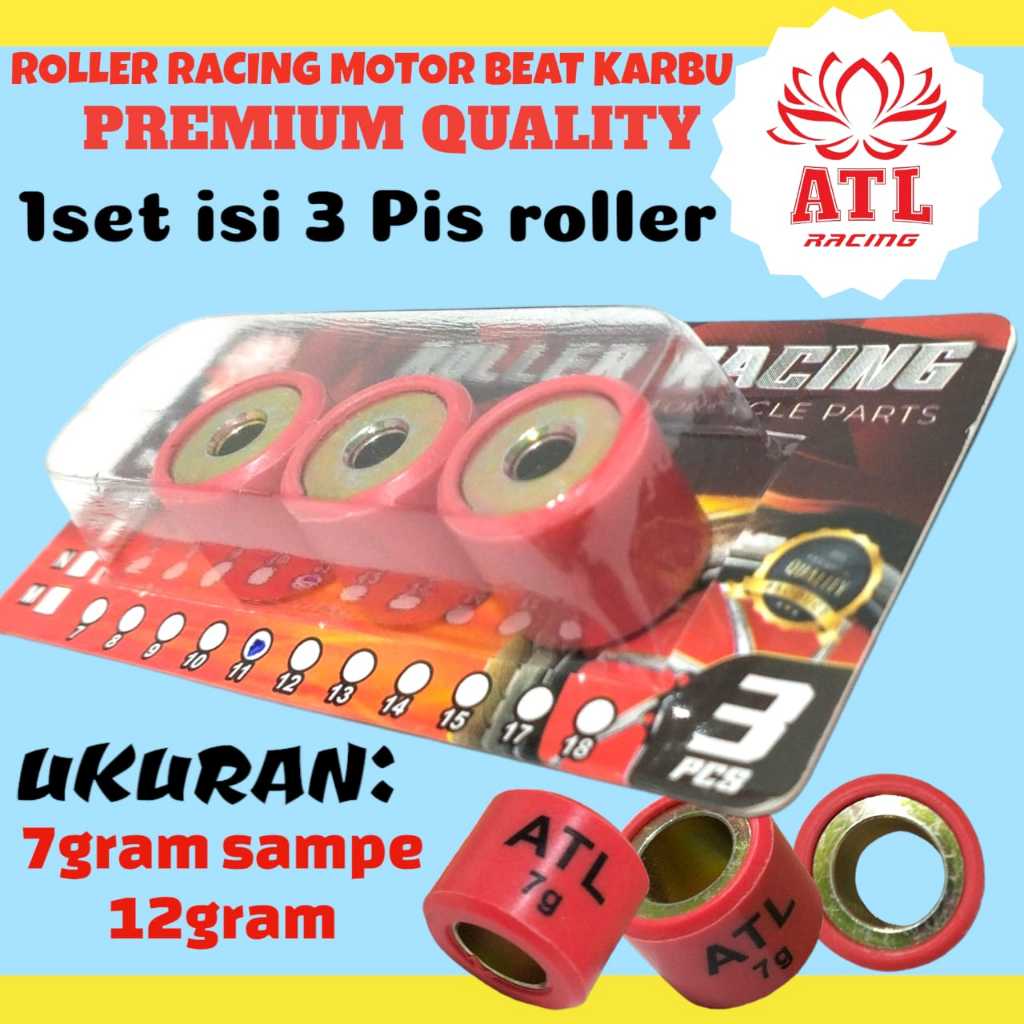 Roller Beat Roller Beat Carbu Roller Racing Beat Carbu Scoopy Carbu 1 SET ISI 3 PIS ROLLER/ KUALITAS