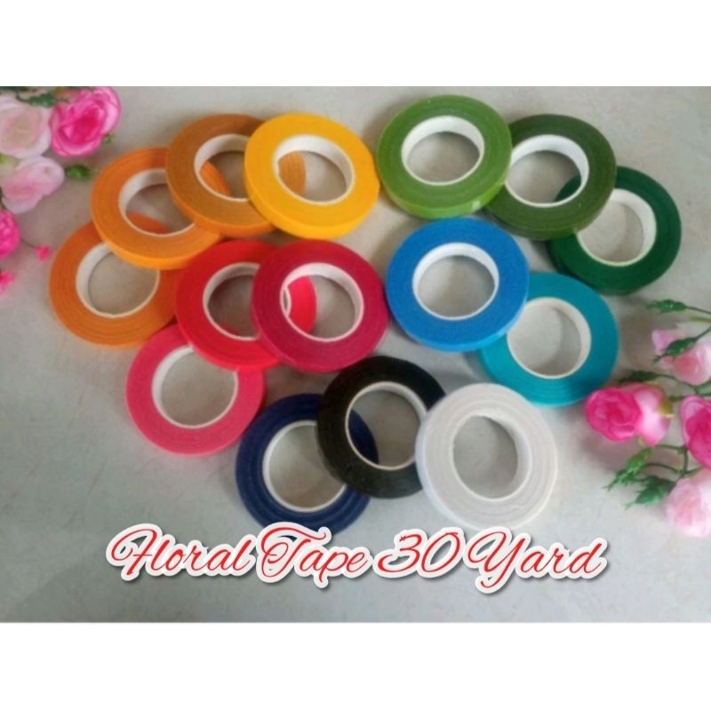 

Pelipit 30 Yard Floral Tape 30 yard 1 Rol Isolasi Bunga Selotip