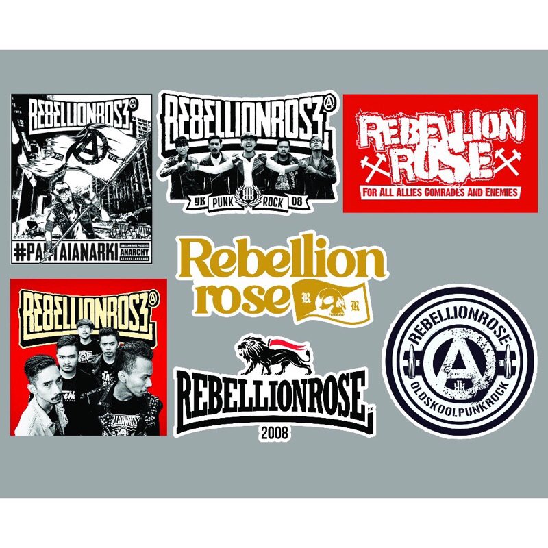 

sticker pack rebellion rose satu set