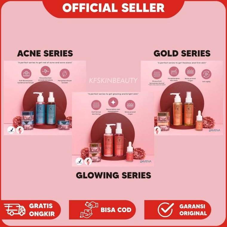 ART F95P DAVIENA  Skincare Daviena  Daviena Skincare Paket Daviena Skincare