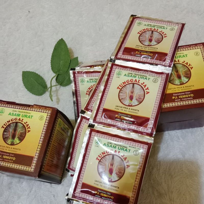 JAMU ASAM URAT 10 SACHET ORI JAMU TRADISIONAL TUNGGAL JAYA. PJ. ISMOYO