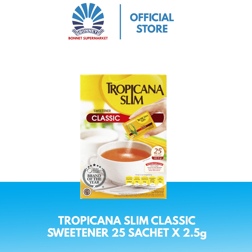 

Tropicana Slim Sweetener Classic 25 Sachet x 2,5gr 749921001047