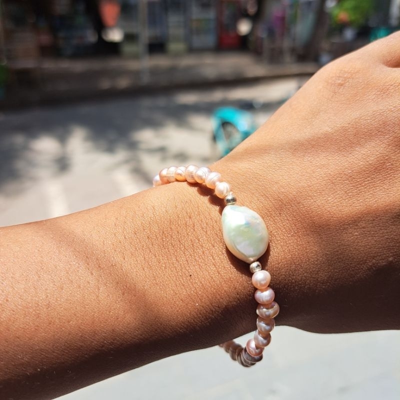 Keshi Pearl Bracelets 1 (Gelang Mutiara Keshi 1) ASLI